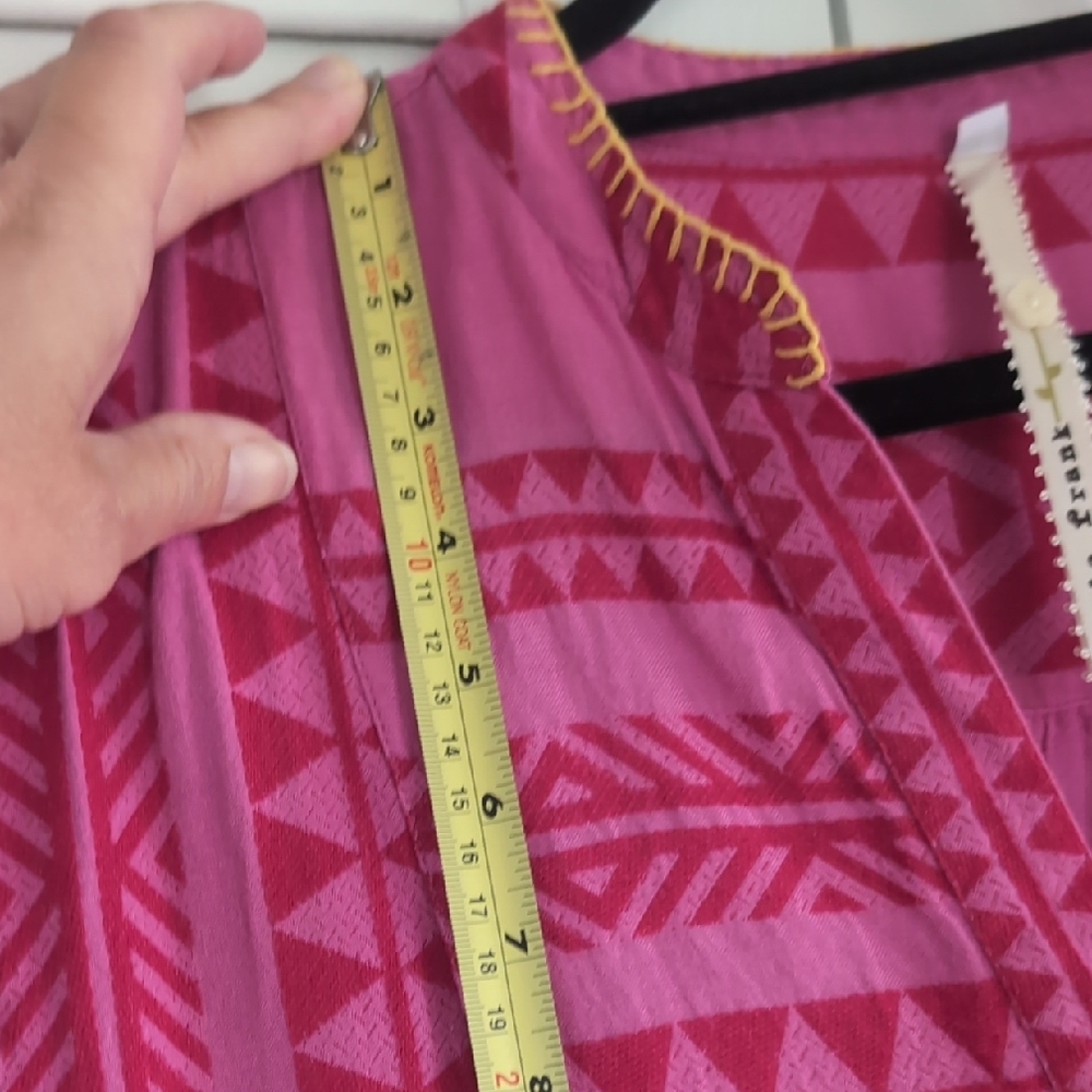 Pink Geometric Pattern Dress - Picture 9 of 12